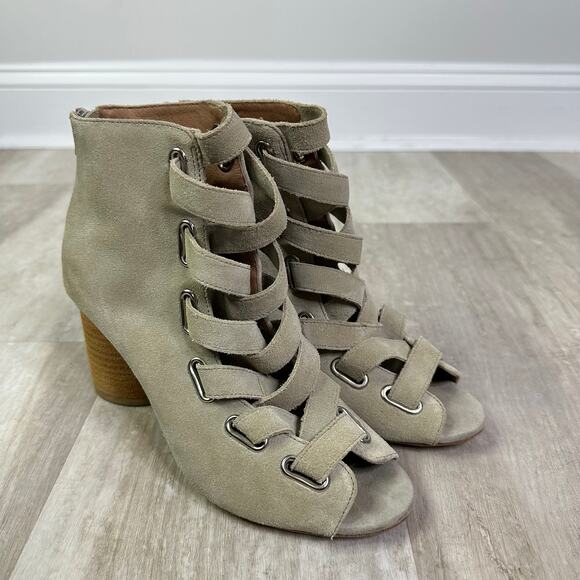 Jeffrey Campbell Salazar strappy heeled bootie Size 7 - Picture 1 of 9